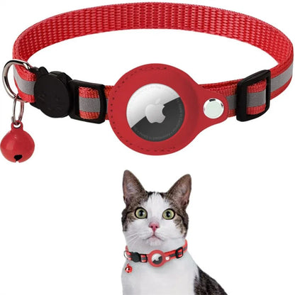 GPS Tracking Collar for Cats with Quick-Release Fastener and Enhanced Reflective Design for Nighttime Visibility