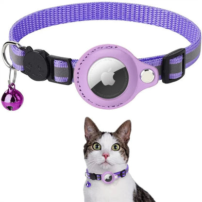 GPS Tracking Collar for Cats with Quick-Release Fastener and Enhanced Reflective Design for Nighttime Visibility
