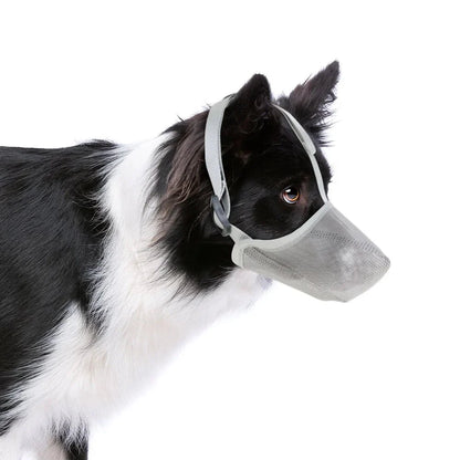 Breathable Soft Mesh Dog Muzzle – Lightweight Adjustable Basket Muzzle for Small Dogs, Comfortable and Durable Design