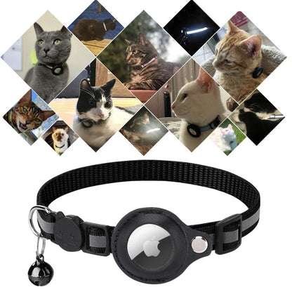 GPS Tracking Collar for Cats with Quick-Release Fastener and Enhanced Reflective Design for Nighttime Visibility