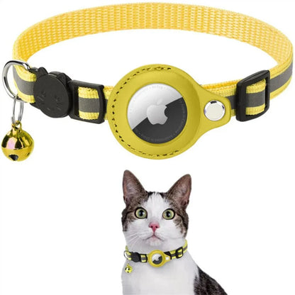 GPS Tracking Collar for Cats with Quick-Release Fastener and Enhanced Reflective Design for Nighttime Visibility